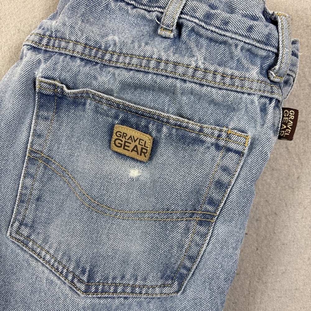 Gravel Gear‎ Relaxed Straight Leg Jeans Men's 34x32 Blue Denim Distressed